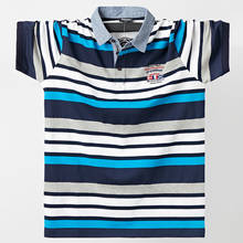 Men Polo Shirt Summer Men's Casual Breathable Plus Size 5XL 6XL Striped Short Sleeve Polo Shirt Pure Cotton Fashion Men Clothes 2024 - buy cheap