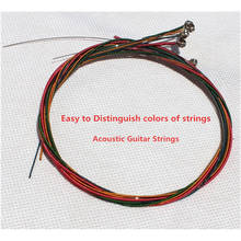 Easy to Distinguish Acoustic Guitar Strings guitar parts Factory wholesale musical instruments Accessories 2024 - buy cheap