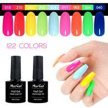 MorCat Gel Nail Polish Fluorescent Color Polish Neon Gel Lacquer Nail Art Design UV Soak Off UV Gel Candy Nail Polish 10ml 2024 - buy cheap