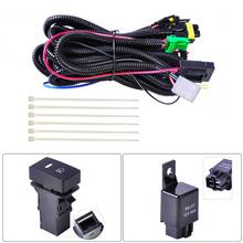 Dropshipping H11 Fog Light Lamp Wiring Harness Socket Wire Connector With 40A Relay & ON/OFF Switch Kits Fit LED Work Lamp 2024 - buy cheap