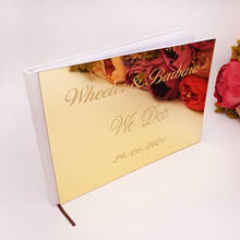 Custom Personalised Wedding Souvenir Signature Guestbook Acrylic Mirror White Blank Photo Album Party Decor Favors Gifts 2024 - buy cheap