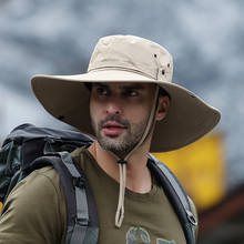 Sombrero de pescador para hombre, sombrilla de verano, protección solar UV, sombrero de ala ancha, pesca al aire libre, impermeable, de secado rápido 2024 - compra barato
