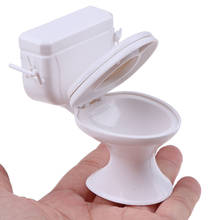 Dollhouse Furniture Vintage Bathroom Modeling White Toilet Doll House Miniature Baby Pretend Toys Dolls Accessories 2024 - buy cheap