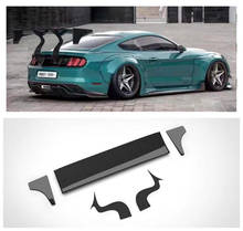 Carbon Fiber Car Rear Wing Trunk Lip Spoilers Modified Robot's Spoiler Fits For Ford Mustang 2015 2016 2017 2018 2019 2024 - buy cheap