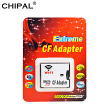 CHIPAL-Kit de tarjeta Flash WIFI MicroSD TF a CF, adaptador WIFI, tarjeta de memoria Micro SD a CF, lector de tarjetas compacto para cámara Digital 2024 - compra barato
