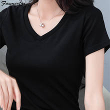 Female T Shirts 9 Color Soft Cotton Short Sleeve Summer Solid Black Women T-Shirt Casual Basic Classic High elasticity Tees Tops 2024 - buy cheap
