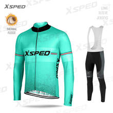 2020 Зимняя мужская футболка с длинным рукавом для велоспорта, одежда для шоссейного велосипеда, одежда для горного велосипеда, Теплая Флисовая Куртка для велоспорта, комплект Ropa Ciclismo 2024 - купить недорого