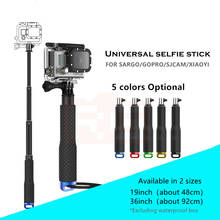 Universal extensível handheld selfie varas para gopro hero 5 4 6 7 3 + 3 2 1 monopé para sargo sjcam xiaoyi esportes câmera de movimento 2024 - compre barato