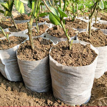 Bolsa para plantio de sementes de jardim 100, vaso de plantas para jardim, 4 tamanhos, não tecido, vasos e plantadores de jardim 2024 - compre barato