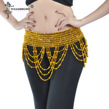 Women Belly Dance Belt Belly Dance Costume Hip Accessories Waist Chain Belly Dancing Scarf Waist Beaded Bead Chain Dance Wear 2024 - buy cheap