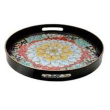 DOLBOVI Star Decor Round Garden tray 37 cm tray поднос plateau de service 2024 - buy cheap