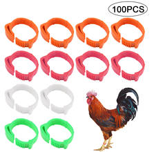 Behogar 100PCS Adjustable 001-100 Digital Poultry Chicken Foot Leg Label Buckle Ring for Chicken Duck Poultry Farm Supplies 2024 - buy cheap