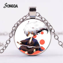 Anime Nurarihyon no Mago Necklace Fashion Long Chain Necklace Cartoon Pattern Glass Cabochon Pendants Fans Gift Cosplay Jewelry 2024 - buy cheap
