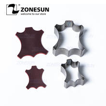 ZONESUN полностью стальной кожаный режущий штамп, специальная форма, выдолбленный штамповочный кликер, штамп для вырезания, кожа, ПВХ, ремесло 2024 - купить недорого