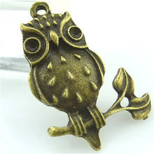 10pcs Antique Bronze Owl Bird Charms Pendant For Jewelry Making Bracelet Vintage Accessories 2024 - buy cheap