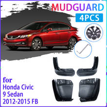 Car Mud Flaps for Honda Civic 9 FB 2012 2013 2014 2015 Mudguard Splash Guard Fender Mudflaps Auto Accessories 2024 - buy cheap