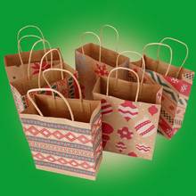 1Pc Christmas New Year Party Favors Supplies Kraft Paper Candy Gift Box Bag Decor Supplies 2024 - buy cheap