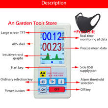 Display Screen Geiger Counter Display Nuclear Radiation Detector Personal Dosimeter Marble Detectors Beta Gamma X-ray Tester 2024 - buy cheap