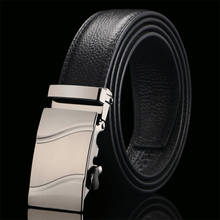 CKMN Brand Men's Cowhide Genuine Leather Belts High Quality Male Strap Men Metal Automatic Buckle Black Belts Officer's Belt 2024 - buy cheap