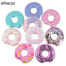 10pairs/lot Wholesale 3.3'' Single Sided Glitter Sequin Donuts Mouse Ears Girls Kids Head Wear Chic DIY Crafts Hair Accessories 2024 - buy cheap
