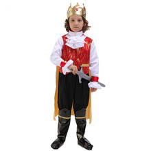 Fantasia do rei real para meninos, traje infantil de príncipe, traje para cosplay de halloween roupas de festa de aniversário para meninos 2024 - compre barato