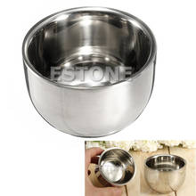7.2cm Stainless Steel Metal Men's Shaving Mug Bowl Cup For Shave Brush New 27RB 2024 - buy cheap