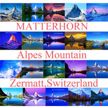 5D DIY Diamond Embroidery Rhinestone Scenery of Matterhorn Mountain in Switzerland, Zermett Diamond Painting for Room Decoration 2024 - buy cheap