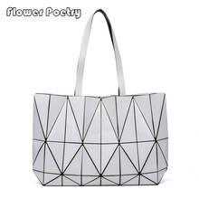 2021 New Women's Handbags Night Luminous Irregular Geometric Female Bag Variable foldable Shoulder Bags Large Capacity Totes 2024 - buy cheap