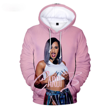 3D Cardi B Hoodies Men/Women Fashion Hoodie Sweatshirt Spring Hooded Rapper Cardi B Sexy Polluvers Singer Pink Design 2024 - buy cheap