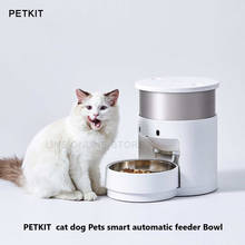 Petkit alimentador automático para cachorro e gato, tigela inteligente de aço inoxidável 304 com controle remoto por aplicativo 2024 - compre barato