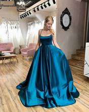 Vintage Sexy Backless Evening Dresses Halter Neck Spaghetti Straps Prom Dress Court Train Beautiful Girl Party Dresses 2024 - buy cheap