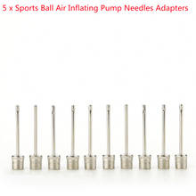 5PCS Inflatable Air Valve Adaptor Pin hot sale Outdoor Sports Ball Air Inflating Pump Needle Soccer Basketball 2024 - buy cheap