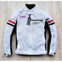 New Arrival Textile Summer Mesh Jacket For Honda Motocross Riding White Jackets With Protector 2024 - buy cheap