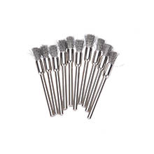 100pcs  5mm Steel  Wire Wheel Brush Shank Suitable For Rotary Dremel Drill Tool Clean Polish Shank Fits Rotary Tool Accessory 2024 - buy cheap