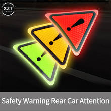 Adesivo refletivo de aviso para carro, adesivo anti-colisão para carros, 3 peças 2024 - compre barato