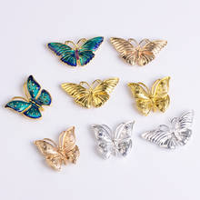 10 Pieces/Lot Metal Butterfly Charms Pendant Chinese Bridal Tiaras DIY Jewelry Making 2024 - buy cheap