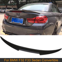 Spoiler traseiro do carro de fibra de carbono asa para bmw série 4 f32 f33 sedan convertible 2014-2019 spoiler do carro tronco boot lábio asa spoiler 2024 - compre barato