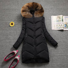 Big Fur Winter Coat Female Jacket New 2020 Hooded Parka Warm Winter Jacket Women Wadded Ladies Plus size 6XL Women's down jacket 2024 - buy cheap