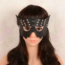 Goth máscara de olho com venda e holofote, rebite punk para escravo, brinquedo de restrição para mulheres 2024 - compre barato