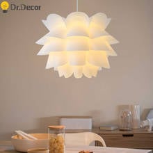 Modern PVC LED Pendant Lights Art Warm Light Lotus Leaf Design Pendant Lamp Living Room Cafe Pendant Light Kitchen Hanging Lamps 2024 - buy cheap