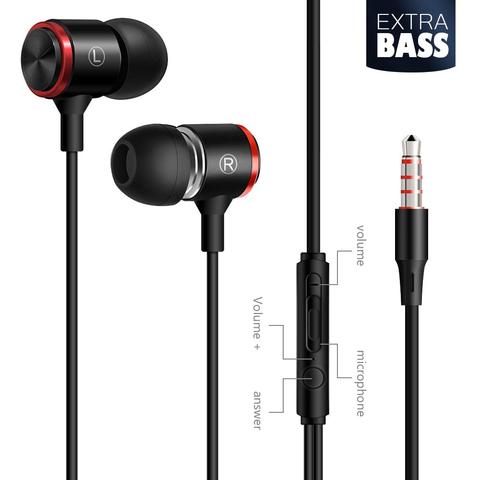 2019 New Sport Earphone wholesale Wired Super Bass 3.5mm Crack Colorful Headset Earbud with Microphone Hands Free for Samsung 2022 - buy cheap