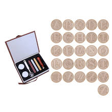 26 Letters Alphabets Metal Sealing Wax Stamps Set 25mm Stamps Wax Seals Delicate Stamps Craft with Gift Box 2024 - buy cheap