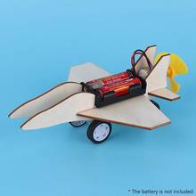 Kids Creative DIY Assembly Electric Slide Airplane Model Science Experiment Basic Circuit Electricity Learning Physics Toy Gifts 2024 - buy cheap