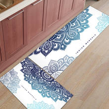 Абстрактный кухонный коврик с индийской мандалой, современные Противоскользящие коврики для ванной комнаты, коврик для гостиной, прихожей, Придверный коврик 2024 - купить недорого