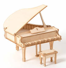 Лазерная резка «сделай сам», игрушки для рояльника, 3D деревянная головоломка, Сборная модель, деревянные наборы для рукоделия, настольное украшение для детей 2024 - купить недорого