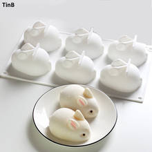3D Rabbit Easter Bunny Silicone Mold Mousse Dessert Mold Cake Decorating Tools Jelly Baking Candy Chocolate Ice Cream Mould 2024 - buy cheap