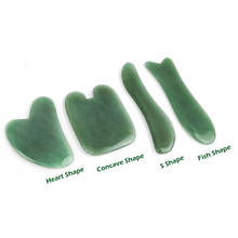 Green Quartz Jade Guasha Board Natural Stone Scraper Chinese Gua Sha Tools For Face Neck Back Body Acupuncture Pressure Therapy 2024 - buy cheap