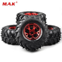 4Pcs 1/10 Tires&Wheel Rims Set 12mm Hex For HSP HPI Bigfoot Monster RC Truck Car 2024 - buy cheap