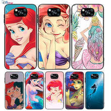 Funda suave de princesa sirena Ariel para Xiaomi Poco X3 NFC M2 X2 F2 F3 C3 M3 F1 Pro Mi Play Mix 3 A3 A2 A1 6 Lite 2024 - compra barato