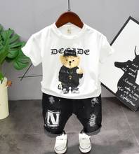 New Summer Boys Clothing Sets Toddler Infant Kids Baby Boys Cute bear T-Shirt + Shorts Pants 2Pcs Clothes Sets 2-7years 2024 - buy cheap